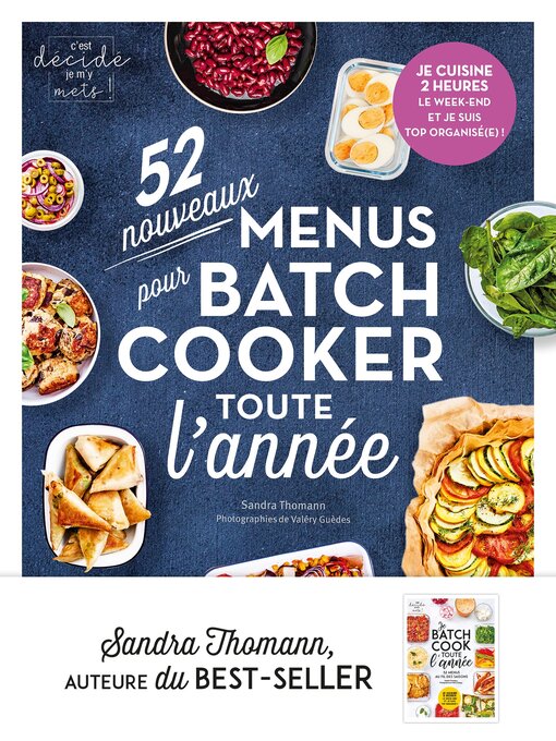 Cover image for 52 nouveaux menus pour batch-cooker toute l'année
